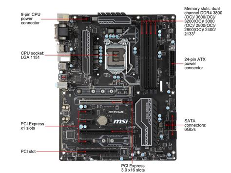 Refurbished Msi Pro Z270 Pc Mate Lga 1151 Atx Intel Motherboard