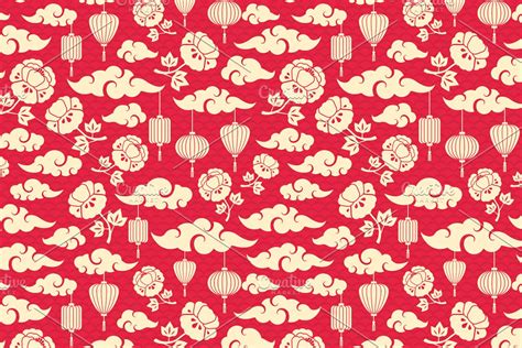 Chinese Pattern Custom Designed Illustrations ~ Creative Market