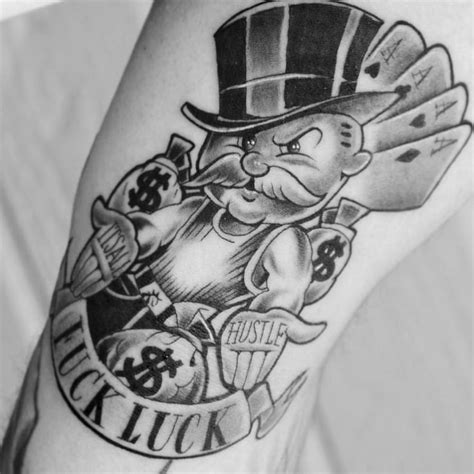 Clean Tattoo Of Our Monopoly Hustle Design Thank You
