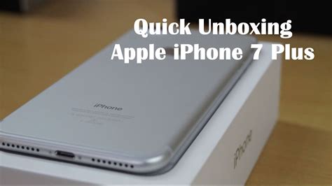 Apple iphone 7 plus unboxing. Apple iPhone 7 Plus 32GB Silver Indian Unit Quick Unboxing ...