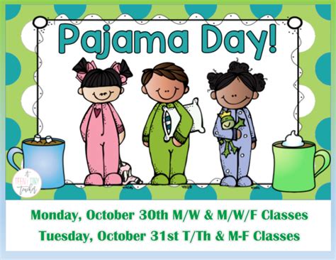 Free Clipart Pajama Day Flyer