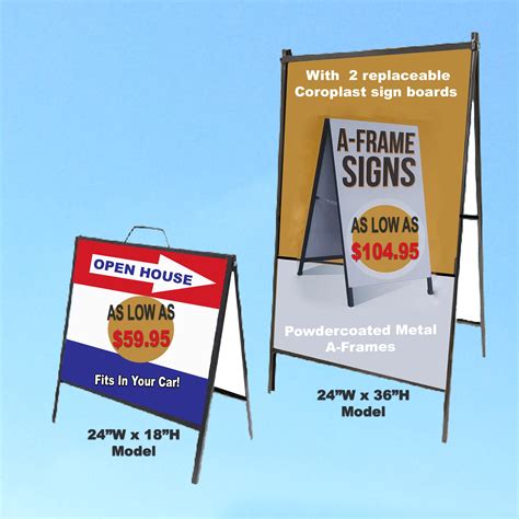 A Frame Signs W Custom Full Colour Insert Guelph Signs