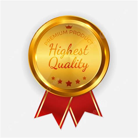 Highest Quality Golden Label Sign Vector Illustration Satisfaction