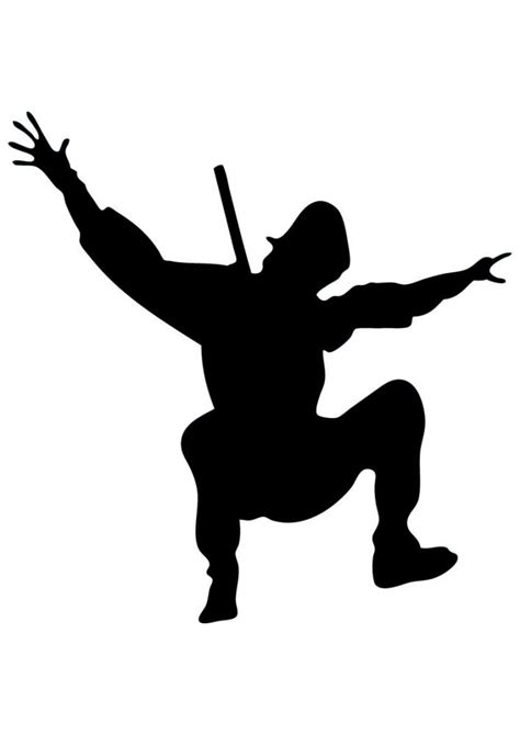 Silhouette Ninja At Getdrawings Free Download
