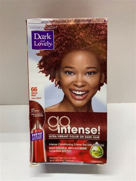 Dark And Lovely Go Intense 66 Hair Color Spicy Red 1 Kit For Sale