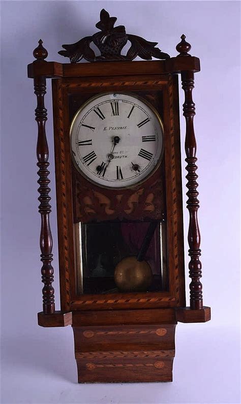 Sold Price A 19th Century English Walnut Regulator Wall Clock Signed E