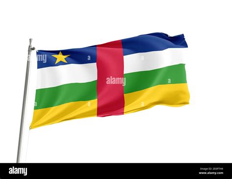 White Background And Central African Republic Cut Out Stock Images