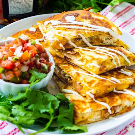 Chicken Bacon And Ranch Quesadillas Spicy Southern Kitchen