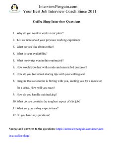 Coffee Shop Interview Questions 9b25