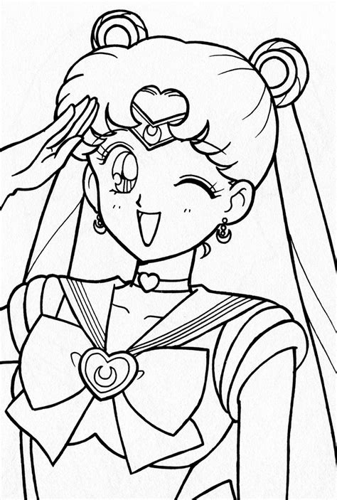 Sailor Moon Coloring Book Xeelha Libro De Colores Páginas Para