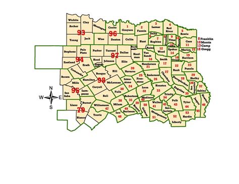 Wims County Id Maps Map Of Northeast Texas Counties Printable Maps