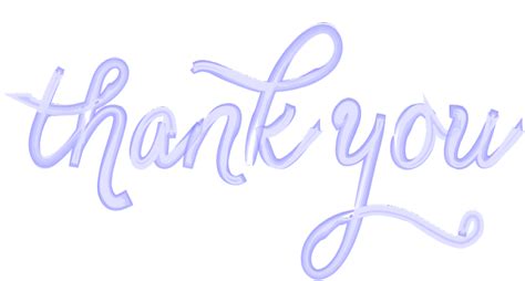 Calligraphy Transparent Background Thank You Png Images