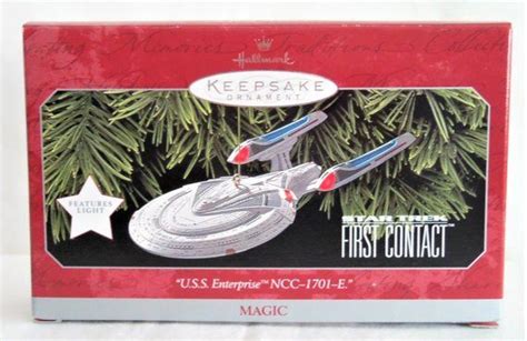 Star Trek Uss Enterprise Ornament First Contact 1998 Ornament