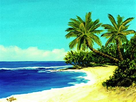 Sunset Beach Art North Shore Of Oahu In Summer 100 Painting By Donald K Hall
