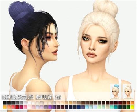 Miss Paraply Nightcrawler`s Impulse Hairstyle Retextured • Sims 4