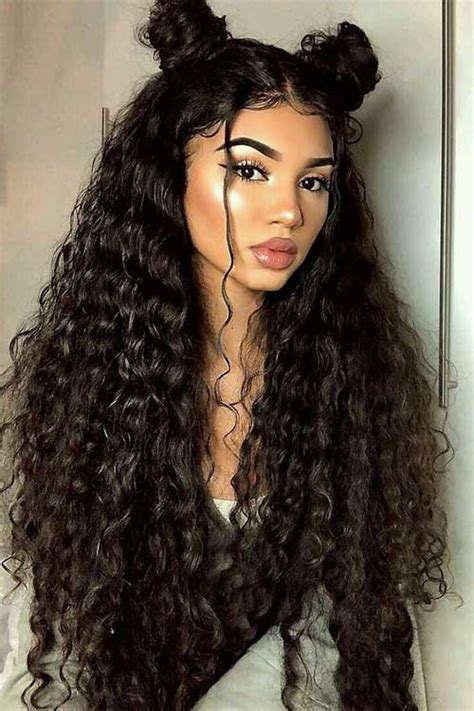 A great way to supplement dense, thick hair is to place bright accessories as curly hairstyles for prom! Best Long Curly Hairstyles for Women 2019 | Hairstyles and ...