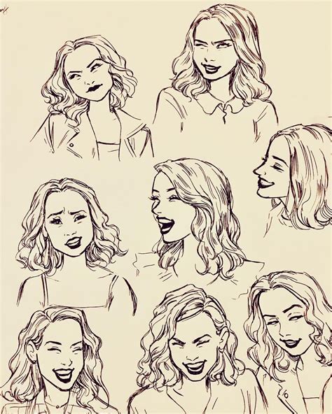Smile Expression Drawing Character Design References   Smile References Drawing | Sketches 