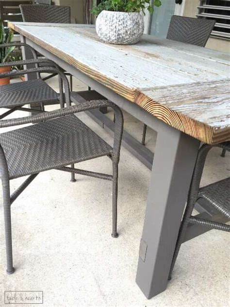 Diy Farmhouse Dining Table With Reclaimed Wood Table And