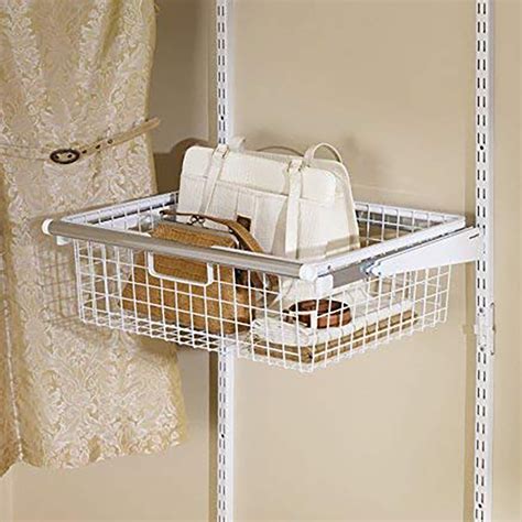 Cluttered cupboards don't stand a chance against this wire sliding drawer, perfect for organizing any kitchen or storage area so you can make the most of your cabinet space. Rubbermaid Metal Wire Sliding Basket for Closet Organizer ...