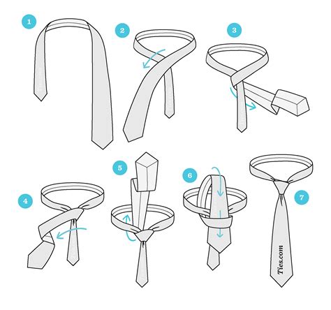 Instructions On How To Tie A Necktie
