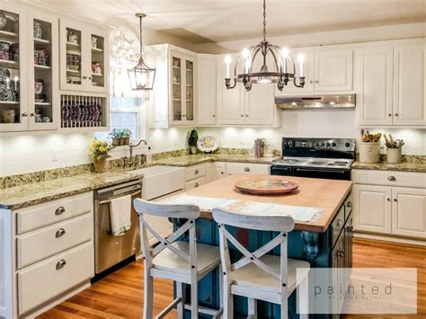 A farmhouse kitchen with a rustic touch. It's True, Not Everyone Wants White Kitchen Cabinets!