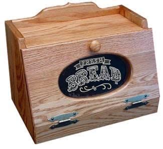 Breadboxes are used for storing bread or cooling bread after it has been baked. Amish Bread Box with Plexiglass Front | Woodworking table plans, Bread boxes, Furniture direct