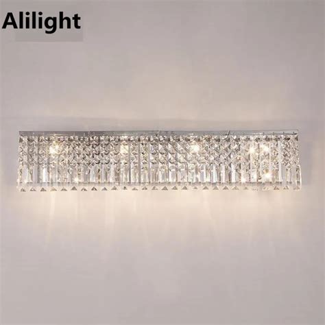 Lateral Crystal Led Wall Lamp Elegant Home Lighting Sconce For Foyer
