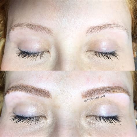 Microblading Cosmetic Tattoo Before And After Eyebrows Cosmetic