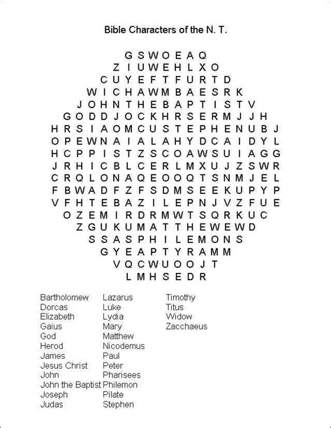 Characters in the gospels see how quickly you can think of the names of these important people from the new testament. free puzzles about virtues - Google Search | Free puzzles ...