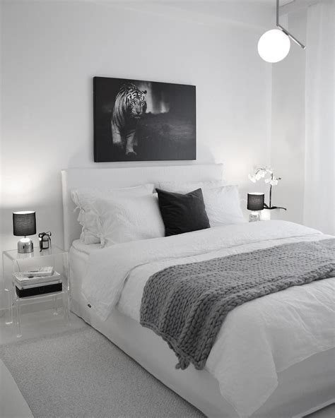 Black Amp White Bedroom Room Aesthetic Goals Black With Images