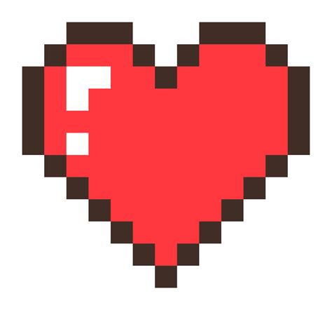 Pixel Heart Png Easy Diy Art Pixel Heart Minecraft Heart