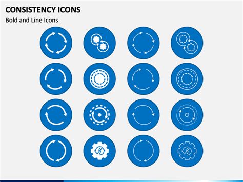 Consistency Icons Powerpoint Template Ppt Slides