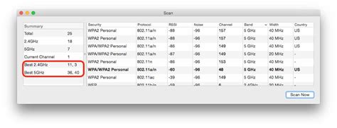 How To Find The Best Wi Fi Channel With Wireless Diagnostics In Os X