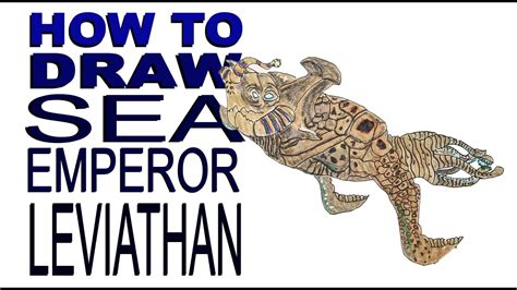 How To Draw Sea Emperor Leviathan Subnautica Youtube