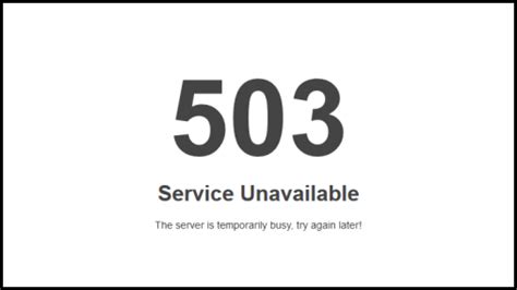 Learn About 503 Service Unavailable Error And Its Fix Crazy Domains Nz