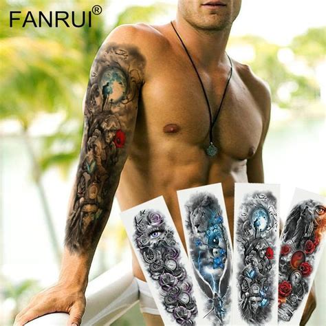 Full Arm Sleeve Waterproof Tattoo Stickers For Men Is An