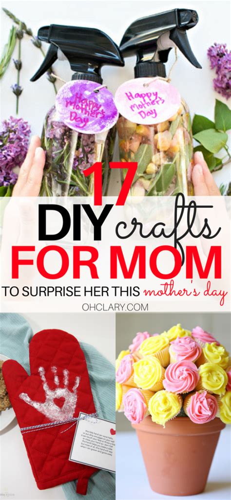 There are hundreds of diy gift ideas for the family (mom, dad, grandparents, kids, teens) and friends. 17 DIY Mother's Day Crafts - Easy Handmade Mother's Day ...