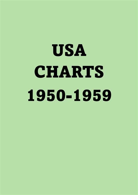 Usa Charts 1950 1959 Uitgeverij Hermans