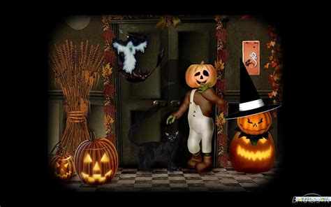 🔥 Download Artsy Halloween Scenes Screensaver By Barbarar Free Halloween Wallpapers