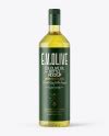 Download 1L Clear Glass Olive Oil Bottle Mockup in Bottle Mockups on Yellow Images Object Mockups