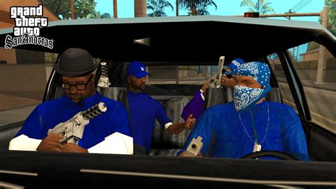 Crips Vs Bloods Drive By Mission In Gta San Andreas Real Gangs Youtube