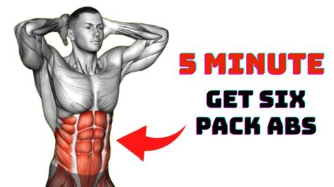 How To Get Six Pack Abs 5 Minute Exercise 5 Minute Home Abs Workout