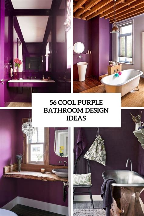 56 Cool Purple Bathroom Design Ideas Digsdigs