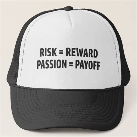 Risk Reward Passion Payoff Trucker Hat Uk