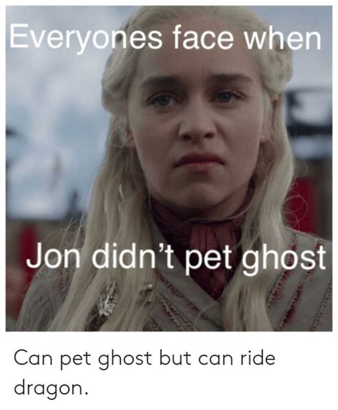 Game Of Thrones 20112019 Game Of Thrones Ghost Meme