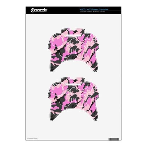 Pink Camo Xbox 360 Wireless Controller Skins Xbox 360 Controller Decal