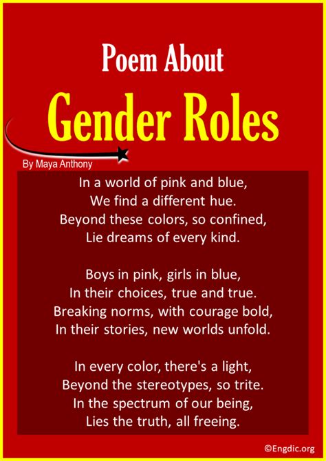 10 Best Short Poems About Gender Roles Engdic