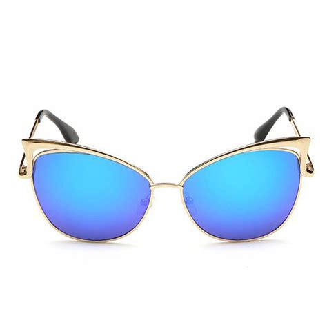 Cat Eye Mirrored Sunglasses Street Stylers
