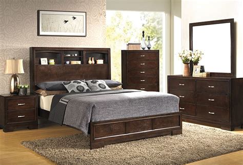 It's your own private retreat from the clamor of the outside world, or even the clamor of your kitchen and living room if you live with others. Buy Liam Merlot 5 PC Queen Bedroom - Part# | Badcock & More
