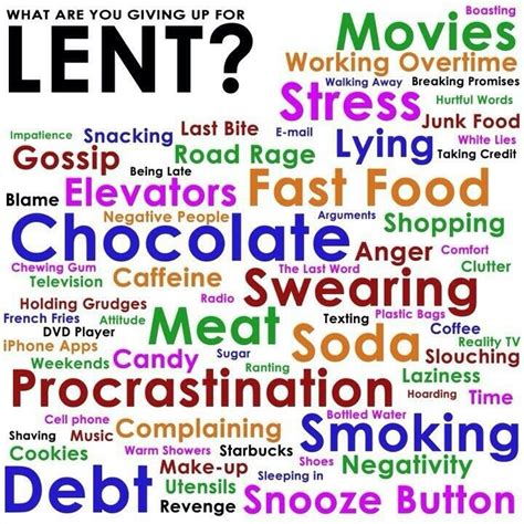 Ideas On What To Give Up For Lent♡ Lent Catholic Lent Lent Quotes